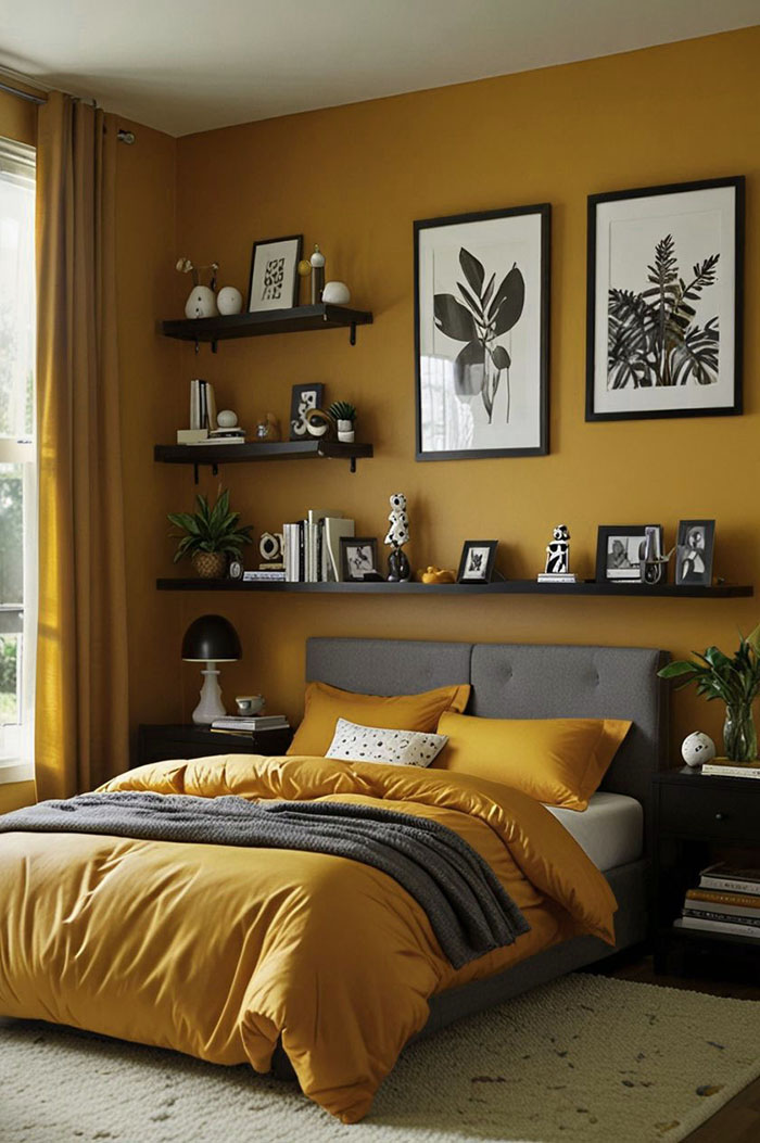 Phòng ngủ đầy tính nghệ thuật